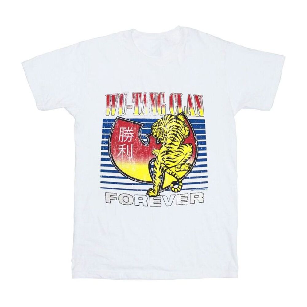 Wu-Tang Clan Unisex Adult Tiger T-Shirt / White